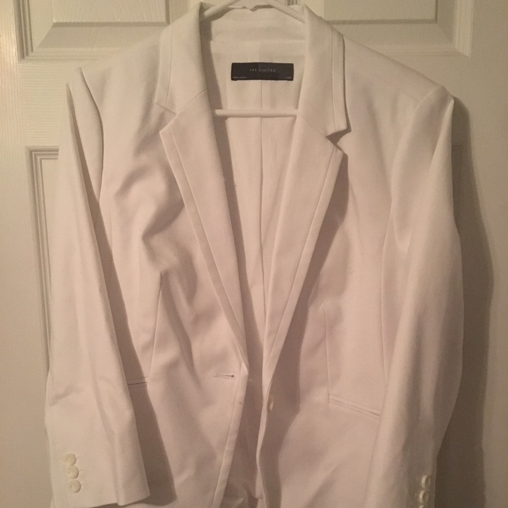The Limited White Cotton Blazer size XL